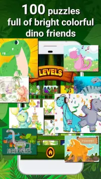 Dinosaur Games - Puzzles for Kids and Toddlers Screen Shot 1
