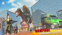Angry Dinosaur City Attack: Wild Animal Games Screen Shot 2