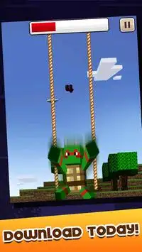 Turtle Ninja Climber-Mine Mini Screen Shot 1