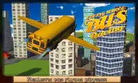 Flying School Bus Racing Screen Shot 4