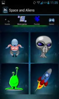 Space Games For Kids: Aliens Screen Shot 0