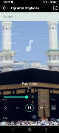 Fajr Azan MP3 tones Screen Shot 1