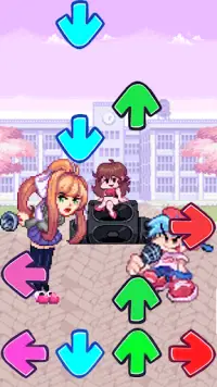 Vrijdag Funkin Mod Monika en Senpai FNF Screen Shot 4