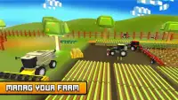 Tractor Farm Simulator Craft harvest Game Screen Shot 5