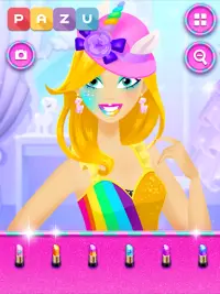 Makeup Girls - Unicorn dress up games for kids Screen Shot 5