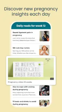 Pregnancy App & Baby Tracker Screen Shot 2