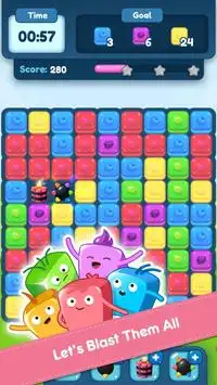 Stone Block Blast Puzzle - FREE - School day Screen Shot 4