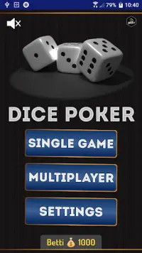Dice Poker Screen Shot 1