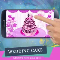 لعبة طبخ كعكة حفل الزفاف Screen Shot 1