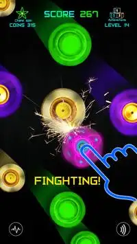 Fidget Spinner -  spinning vs neon monsters Screen Shot 4