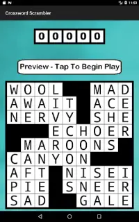 Crossword Scrambler Screen Shot 10