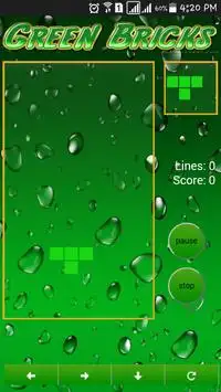 Green Drop Bricks Screen Shot 0