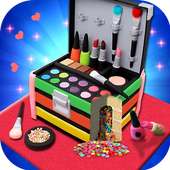 Princesa maquillaje de la cara Cosméticos caja de