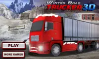 الشتاء الطريق شاحنة 3D Screen Shot 3