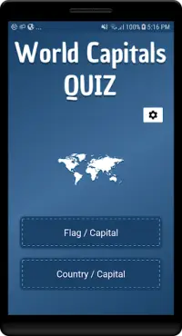 Capitales du Monde Quiz Screen Shot 0