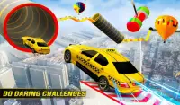 auto taxi acrobazia mega rampe giochi di acrobazie Screen Shot 7