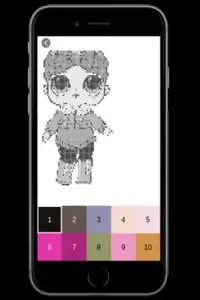 Suprise Dolls Color by number - Pixel Art Screen Shot 6