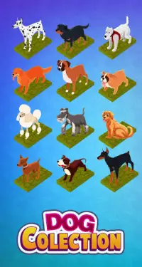 Merge Cute Dogs - Click & Idle Tycoon Merger Screen Shot 1
