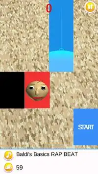 Baldi's Basics in Piano Tiles Screen Shot 2