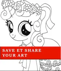 How to color My Little Pony Coloring Book-MLP Screen Shot 1