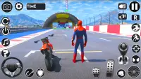 スーパーヒーローのトリッキーなバイク Screen Shot 0