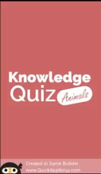 Animal Quiz - Quess The Animal Screen Shot 0