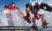 Robot Transformation City Wars - Fire Truck Sim Screen Shot 2