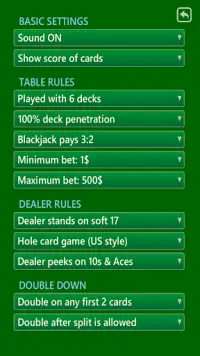 Blackjack 21 - Free & Offline Screen Shot 2