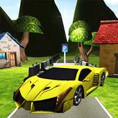 3D Car Park City Land