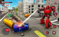 비행 소방관 트럭 변형 로봇 게임 Screen Shot 14