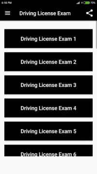 Driving License Exam Screen Shot 1