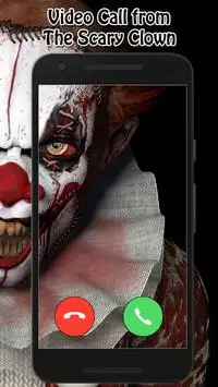 Video Call Scary Clown 🤡 Simulator Screen Shot 0