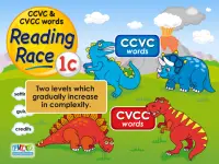 Reading Race 1c: CCVC and CVCC Screen Shot 0