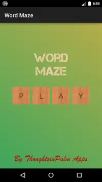 Word Maze Screen Shot 0