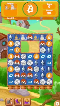 Crypto Crush: The Match 2 Cryptocurrency Game Screen Shot 1