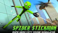 Spider-man: Stickman Rope Hero Screen Shot 0