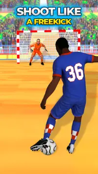 Football Kick and Goal: Indoor Soccer Futsal 2020 Screen Shot 2