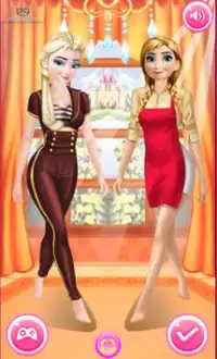 Elsas And Annan - dress up games for girls/kids Screen Shot 0