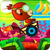 Curious Banana Monkey : Jungle Hill Racing