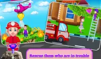 Rescue People From Fire House Fun Fire Fighter Screen Shot 0