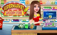 सुपरमार्केट शॉपिंग कैश रजिस्टर: कैशियर गेम्स Screen Shot 2