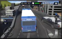 Coach Bus Police Transport 3D Screen Shot 12