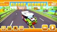 Blocky Highway: Traffic Racing Screen Shot 5