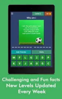 Football Quiz Game: Game tebak pemain sepak bola Screen Shot 10