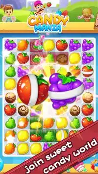 Sweet Candy Fever - New Fruit Crush Game Free Screen Shot 0