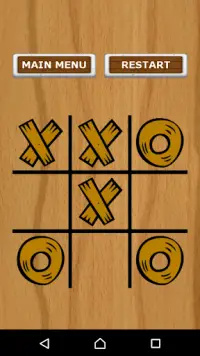 Tic Tac Toe Wood Screen Shot 1