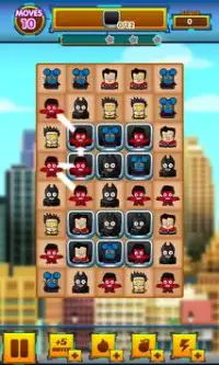 Mini Super Heroes City Match 3 Screen Shot 2
