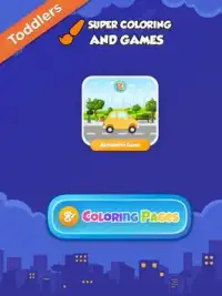 Coloring   ABC game Vehicles for Toddlers Screen Shot 5
