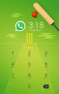 Cricket Dhoni (AppLock theme) Screen Shot 1