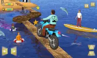 Water Park Bike Rider - Moto Stunt Bike Games Screen Shot 1